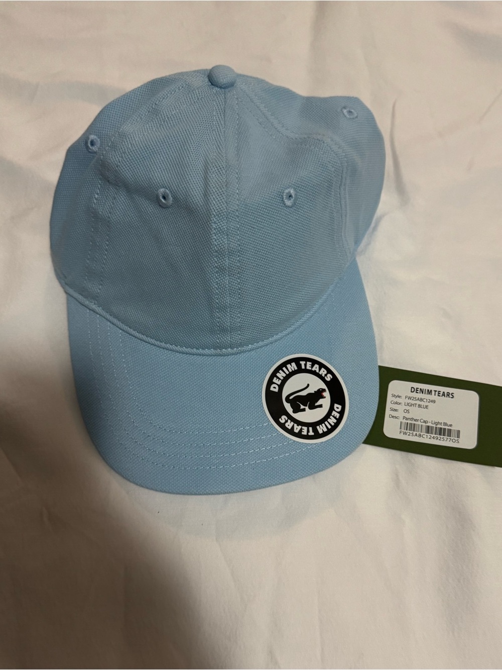 Denim Tears Light Blue Panther Hat